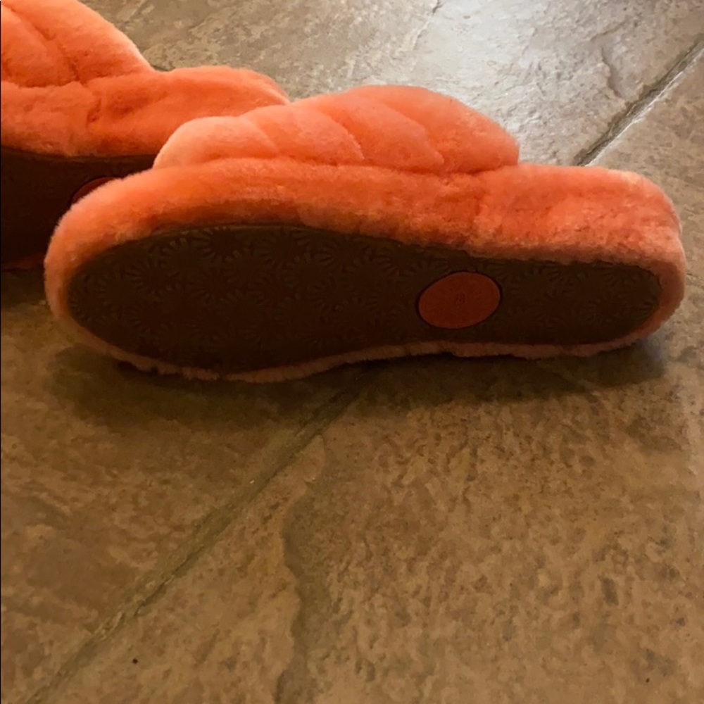 UGG Fluff Yeah Slide Slippers in Coral - Picture 4 of 5